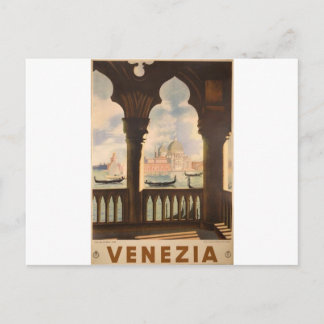 Venezia poster design postcard