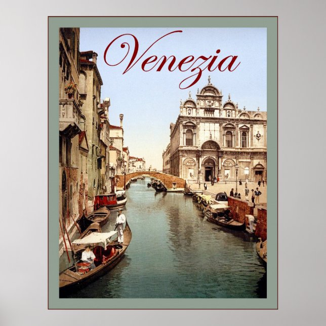 Venezia ~ Poster Vintage voyage (Devant)