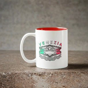 Venezia Rialto Bold Lines  Two-Tone Coffee Mug