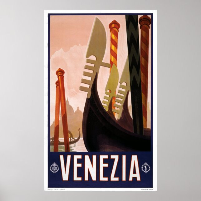 Venezia - Vintage Italian Travel Poster (Front)