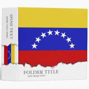 Venezuala Flag Binder
