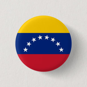 Venezuela 1 Inch Round Button