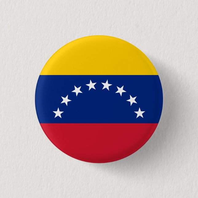 Venezuela 1 Inch Round Button (Front)