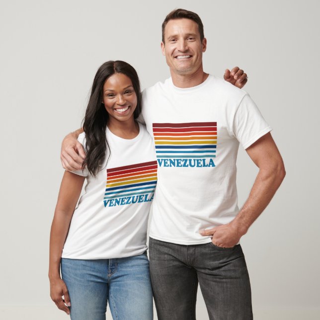 Vénézuéla Bars à Couleurs T-shirt détruits (Unisexe)