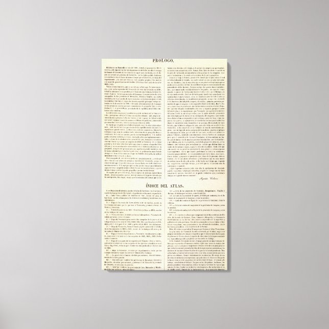 Venezuela Canvas Print (Front)