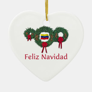 Venezuela Christmas 2 Ceramic Ornament