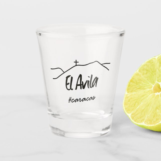 Venezuela - El Avila Caracas Shot Glass (Front)