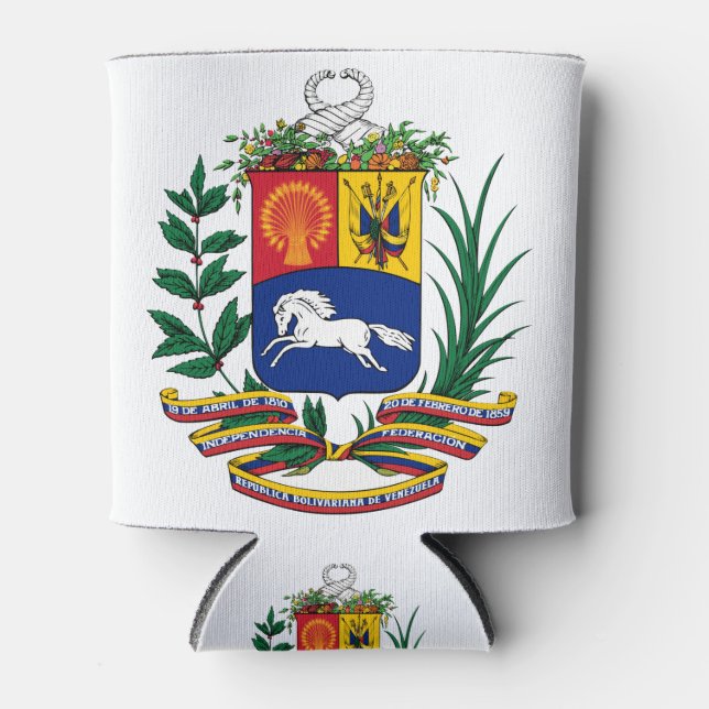 venezuela emblem can cooler (Front)