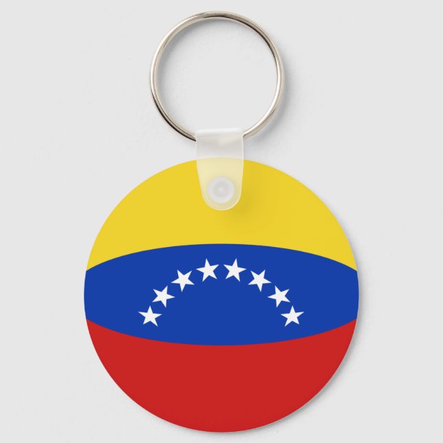 Venezuela Fisheye Flag Keychain (Front)