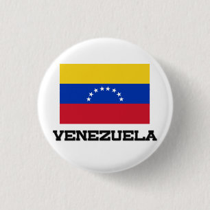 Venezuela Flag 1 Inch Round Button