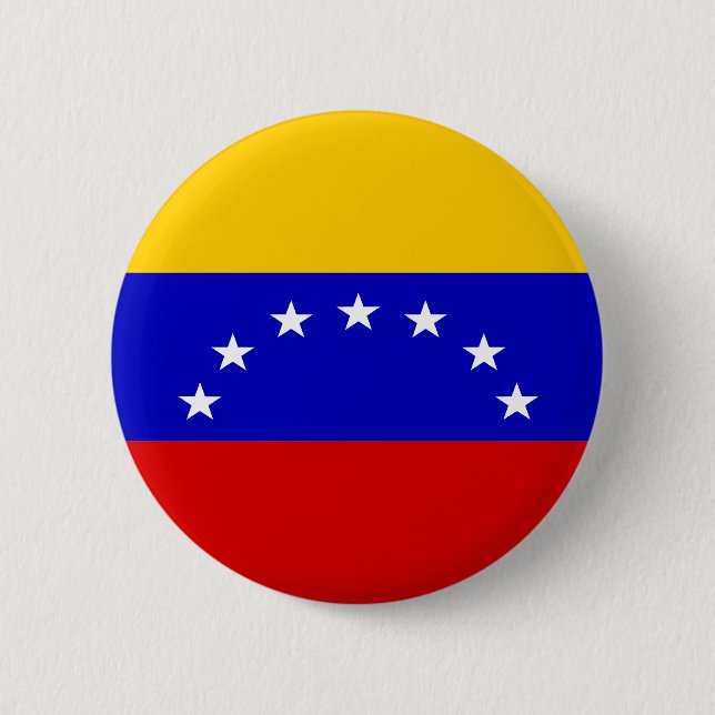 Venezuela Flag 2 Inch Round Button (Front)