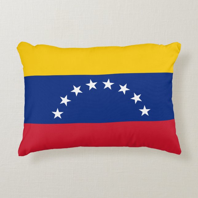 Venezuela Flag Accent Pillow (Front)