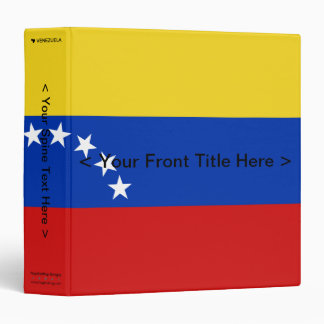 Venezuela Flag Binder