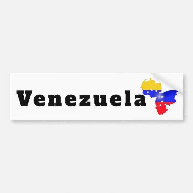 Venezuela flag bumper sticker (Front)