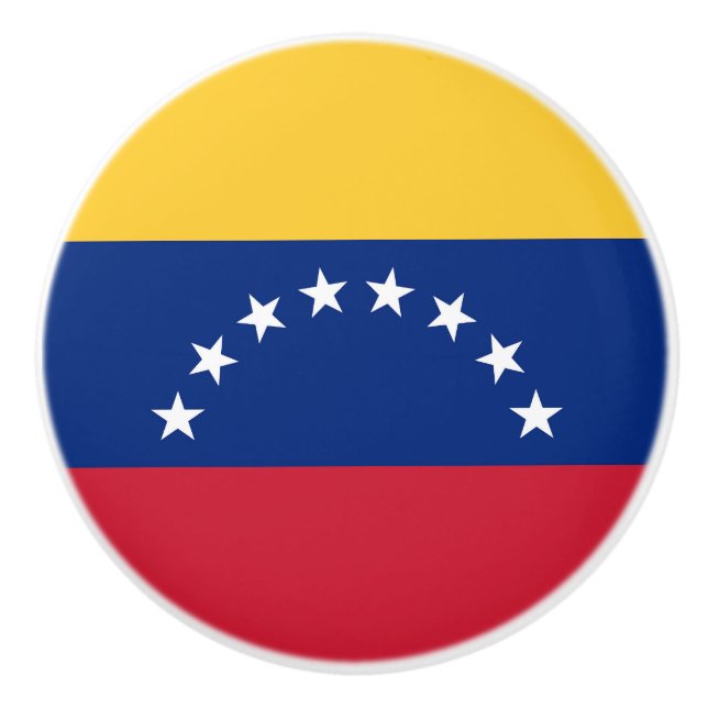 Venezuela flag ceramic knob (Front)