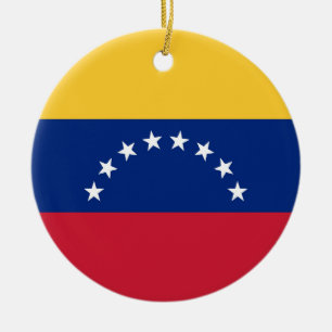 Venezuela flag ceramic ornament