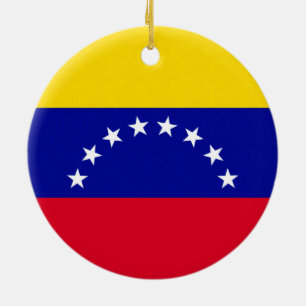 Venezuela Flag Ceramic Ornament