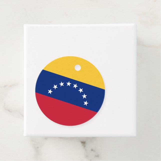 Venezuela flag favour tags (In Situ)
