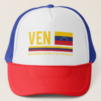 Venezuela Flag & ISO Code Alpha 3 Design