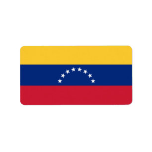 Venezuela flag label