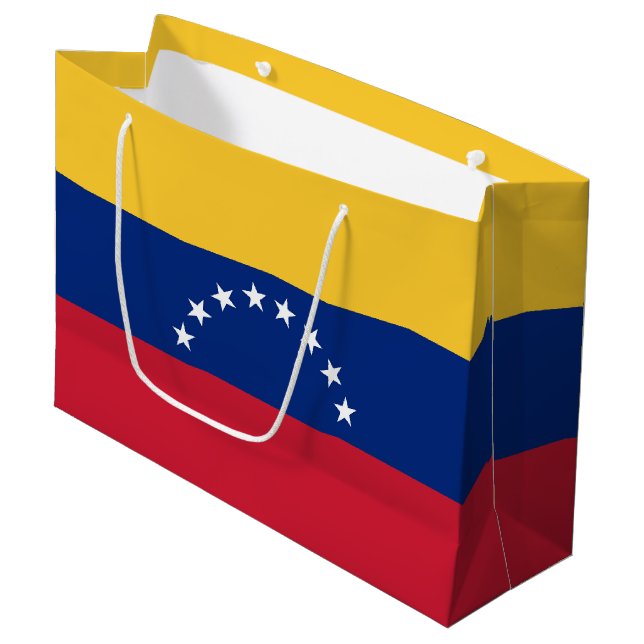 Venezuela flag large gift bag (Front Angled)