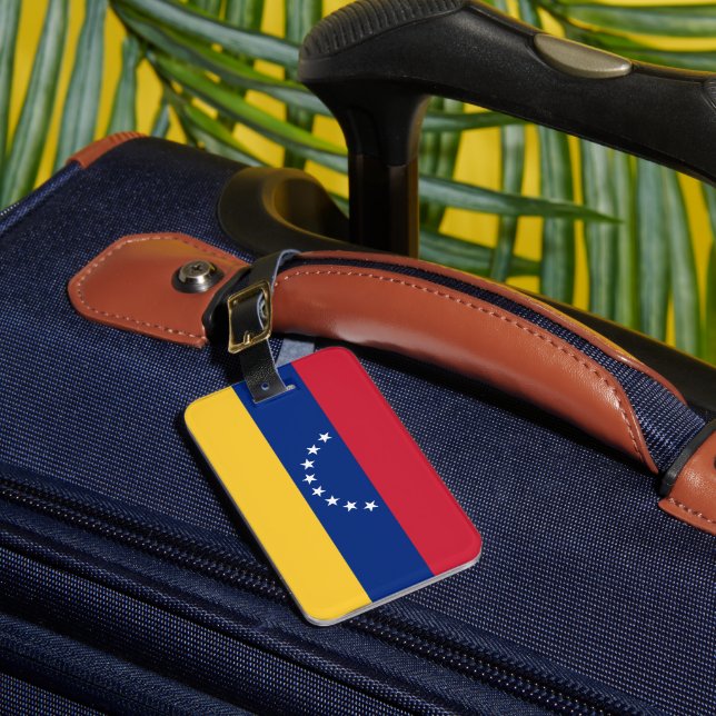Venezuela flag luggage tag (Front Insitu 1)