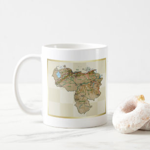 Venezuela Flag + Map Mug