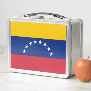 Venezuela Flag Metal Lunch Box