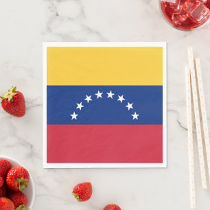 Venezuela flag napkin