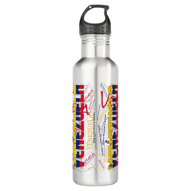 Venezuela Flag Patriotic 710 Ml Water Bottle (Front)