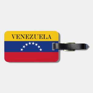 Venezuela flag patriotic Venezuelans Luggage Tag