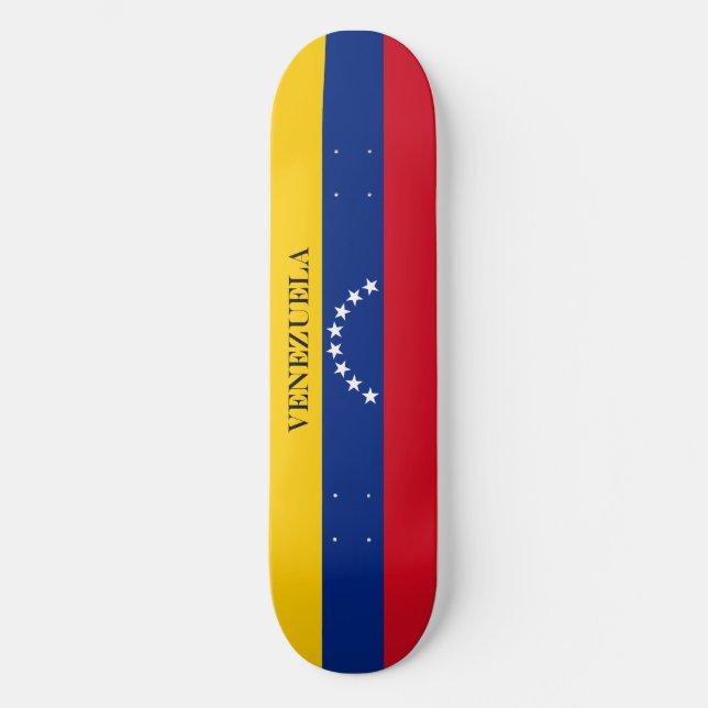 Venezuela flag patriotic Venezuelans Skateboard (Front)