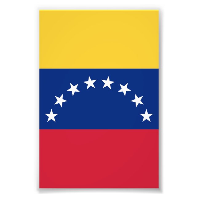 Venezuela flag photo print (Front)