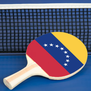 Venezuela flag ping pong paddle
