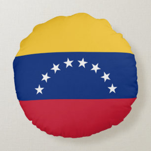 Venezuela flag round pillow
