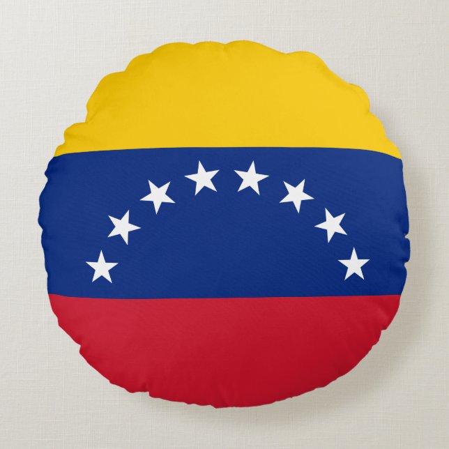 Venezuela flag round pillow (Front)