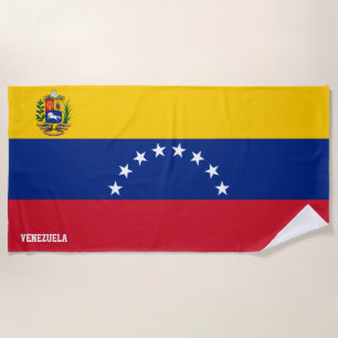 Venezuela Flag Splendid Patriotic Beach Towel
