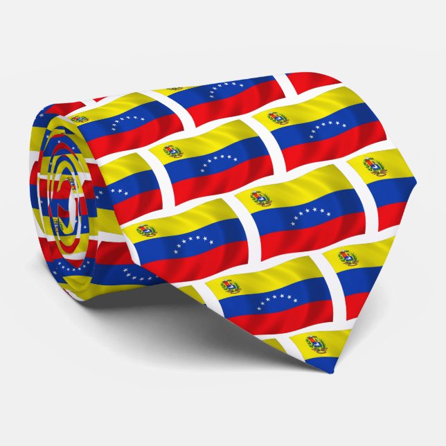 Venezuela Flag Tie (Rolled)