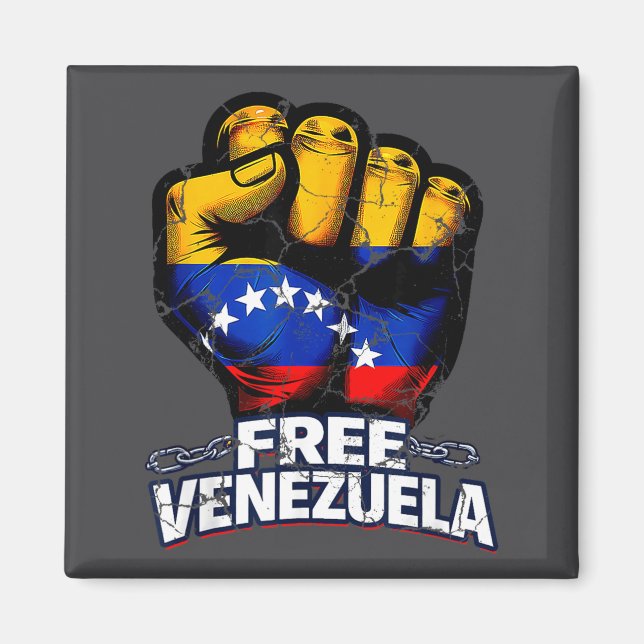 Venezuela Flag Venezuela Libre 2026  Magnet (Front)