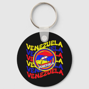 Venezuela Flag Venezuelan Pride Lips  Keychain