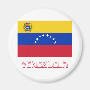 Venezuela Flag with Name Magnet