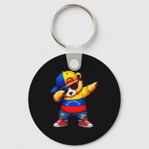 Venezuela Hispanic Heritage Venezuelan Bear Dabbin Keychain