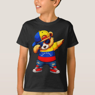 Venezuela Hispanic Heritage Venezuelan Bear Dabbin T-Shirt