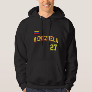 Venezuela in Baseball or Beisbol Style for Venezue Hoodie