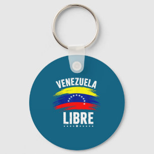 Venezuela Libre 2026 Venezuela Heart Flag  Keychain