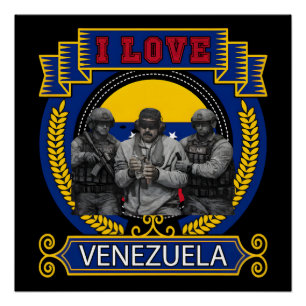 Venezuela Libre Captured Live Maduro T-shirt Poster