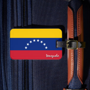 Venezuela Luggage Tags, patriotic Venezuelan Flag Tag