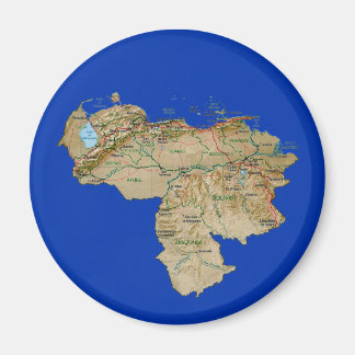 Venezuela Map Magnet