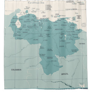 Venezuela Map - Vintage High Detailed vintage Illu