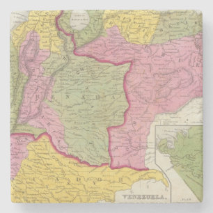 Venezuela, New Grenada & Equador Stone Coaster